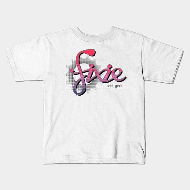 Fixie Kids T-Shirt by Siegeworks